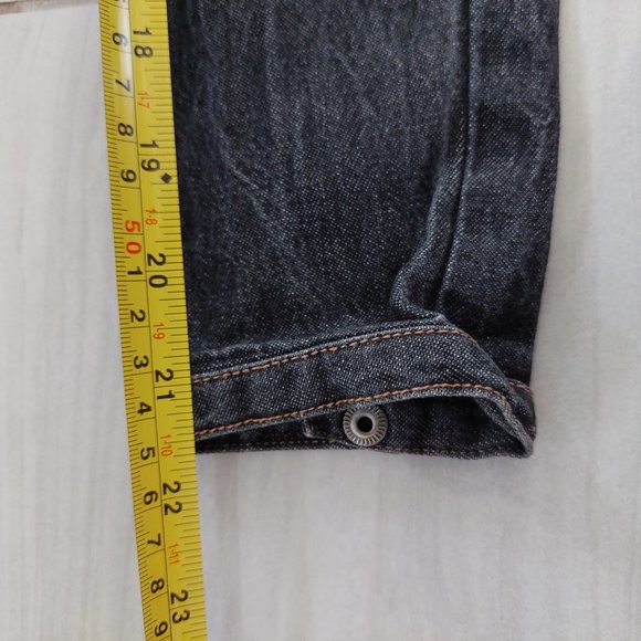 Esprit  Black Denim Jeans shirt, Cotton Black, Size 2 - Picture 7 of 7